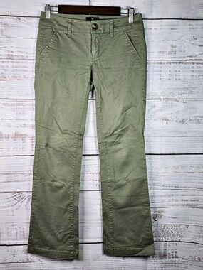 American Eagle Kick Boot Women’s Size 0 Green Low Rise Bootcut Pants